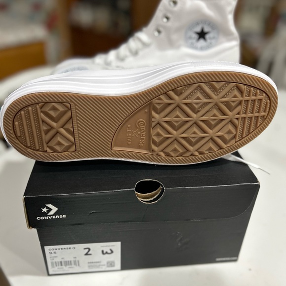 Converse High Top Platform CTAS Hi Move White 9.5 - Picture 4 of 7